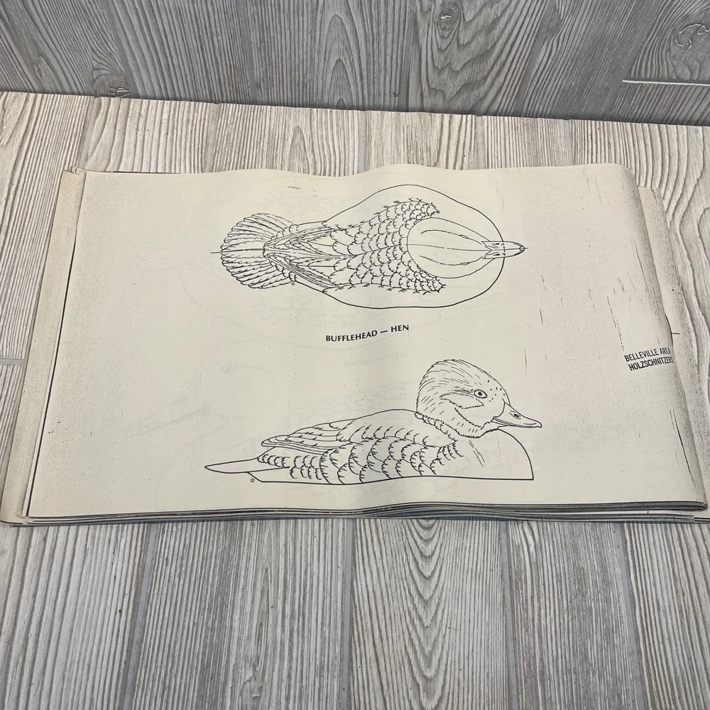 Belleville Area Holzschnitzers Duck Decoy Carving Patterns Lot of 22 Waterfowl